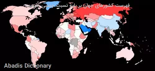 فهرست کشورهای جهان بر پایه نسبت جنسی جمعیت